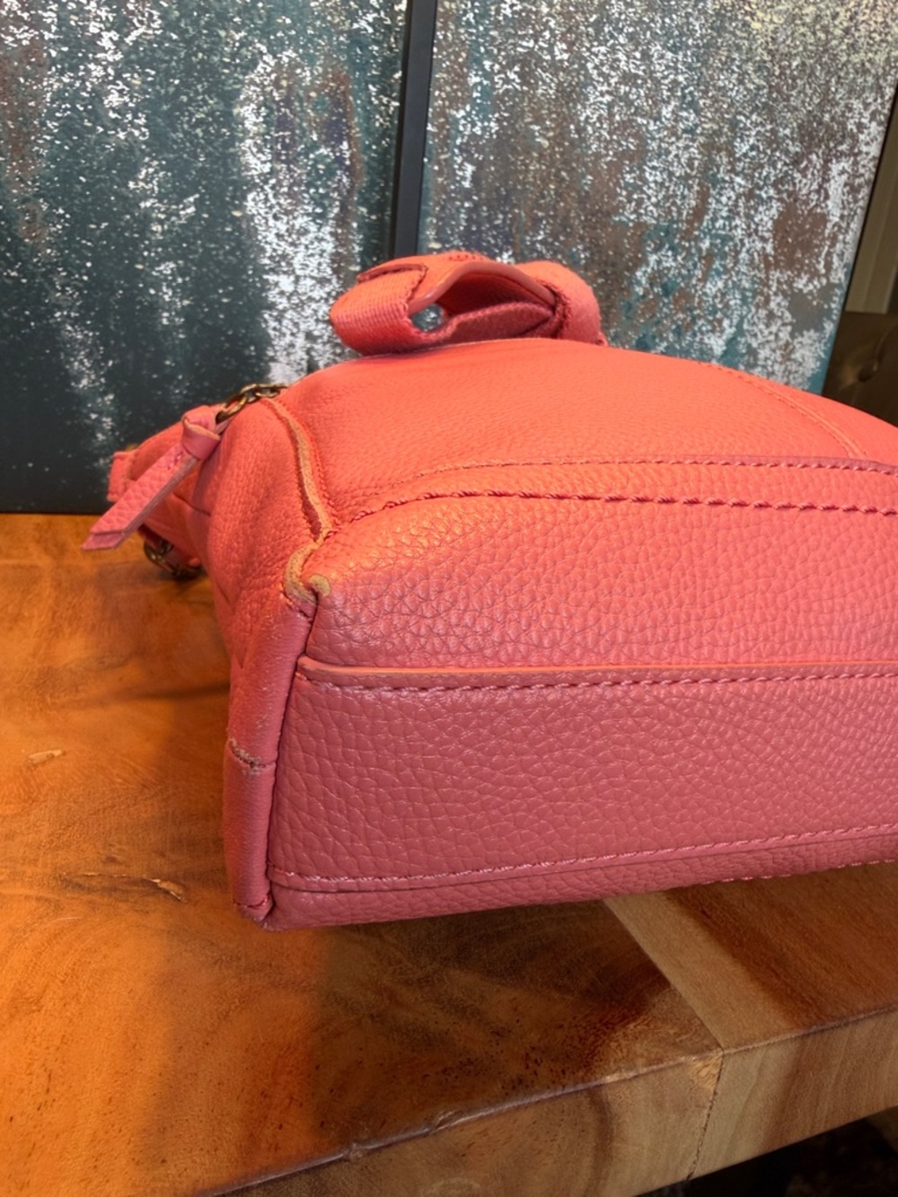The Sak Boho Pebbled Leather Crossbody Bag Pink Casual Chic - Picture 13 of 17